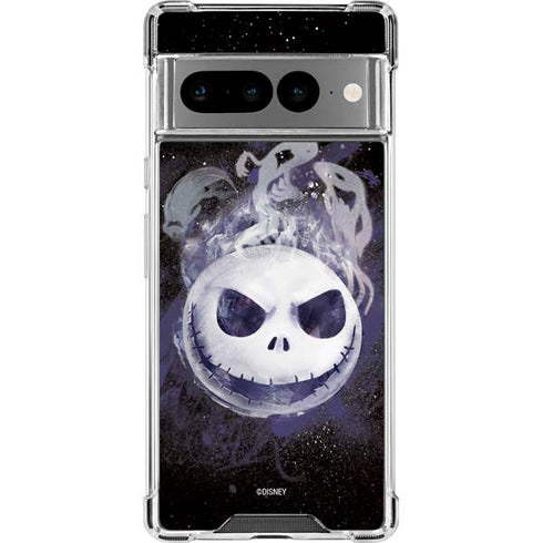 Disney The Nightmare Before Christmas Jack Skellington Face Art Google Pixel 7 Pro Clear Case